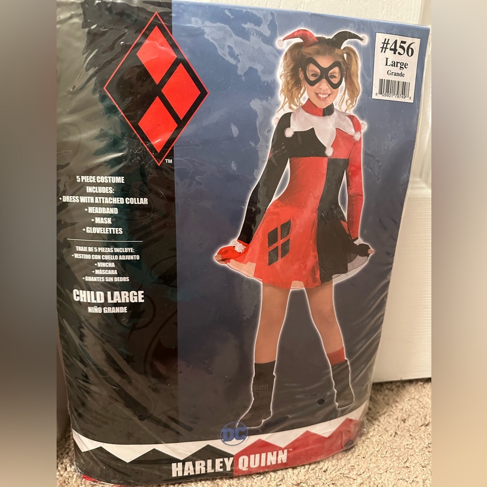 Harley Queen costume- child size large